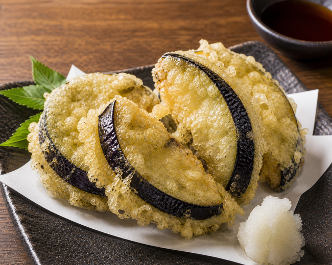 肉汁あふれる　なすの贅沢つつみ揚げ