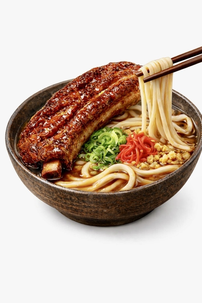 肉厚スペアリブうどん