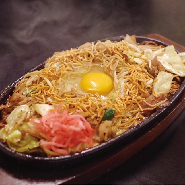焼きラーメン（温泉玉子付）