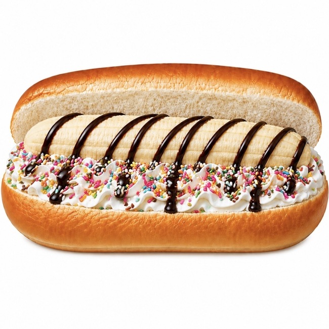 チョコバナナホイップドッグ