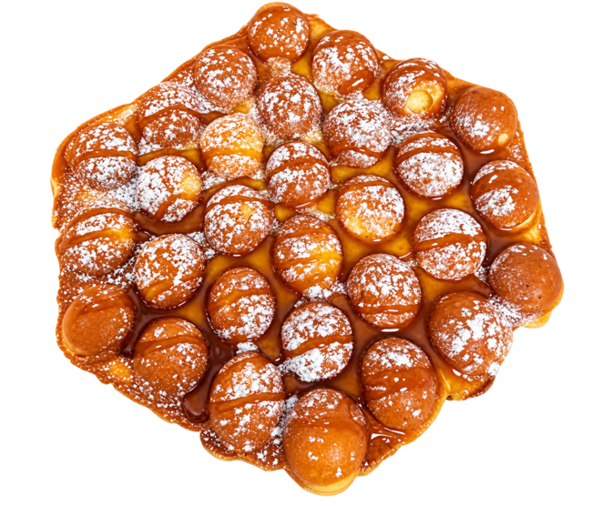 バブルワッフルはちみつ