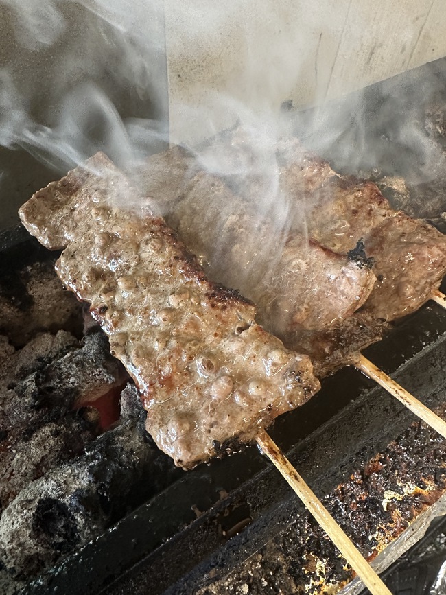 やわらか牛串（炭焼き）