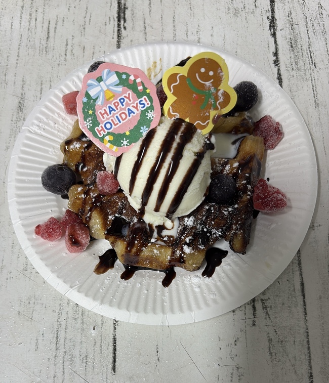 クロッフルアイスクリーム(Xmas)