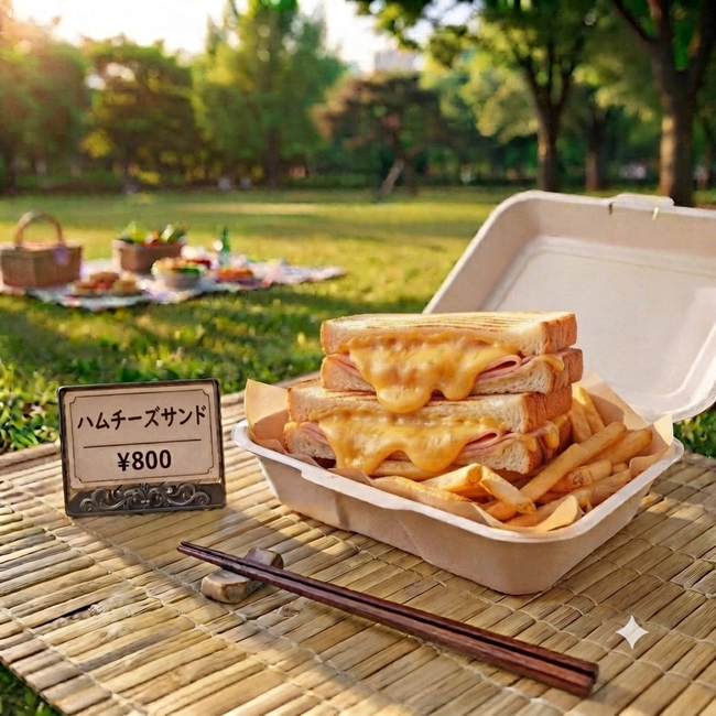 ハムチーズホットサンド
