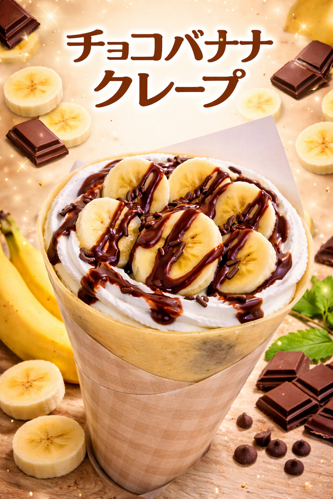 チョコバナナクレープ