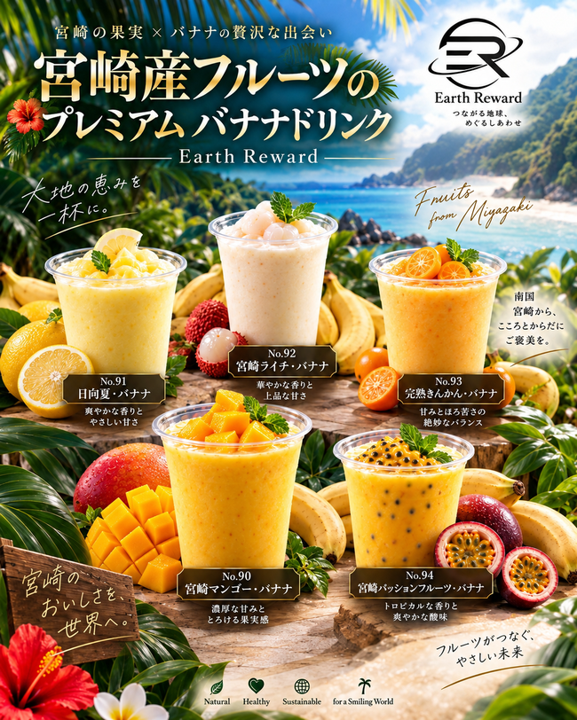 宮崎フルーツのプレミアムバナナドリンク