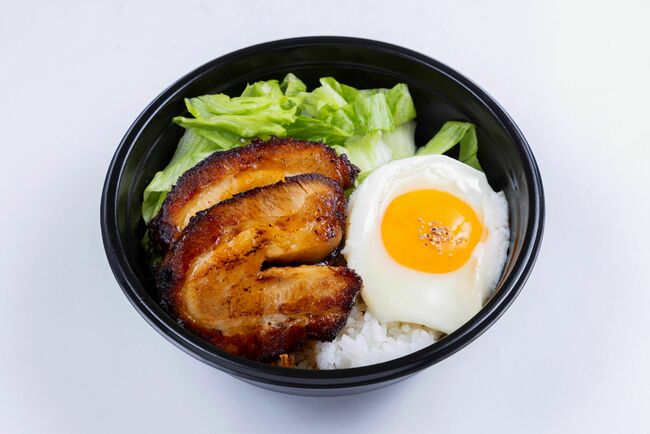 厚切りチャーシューエッグ丼