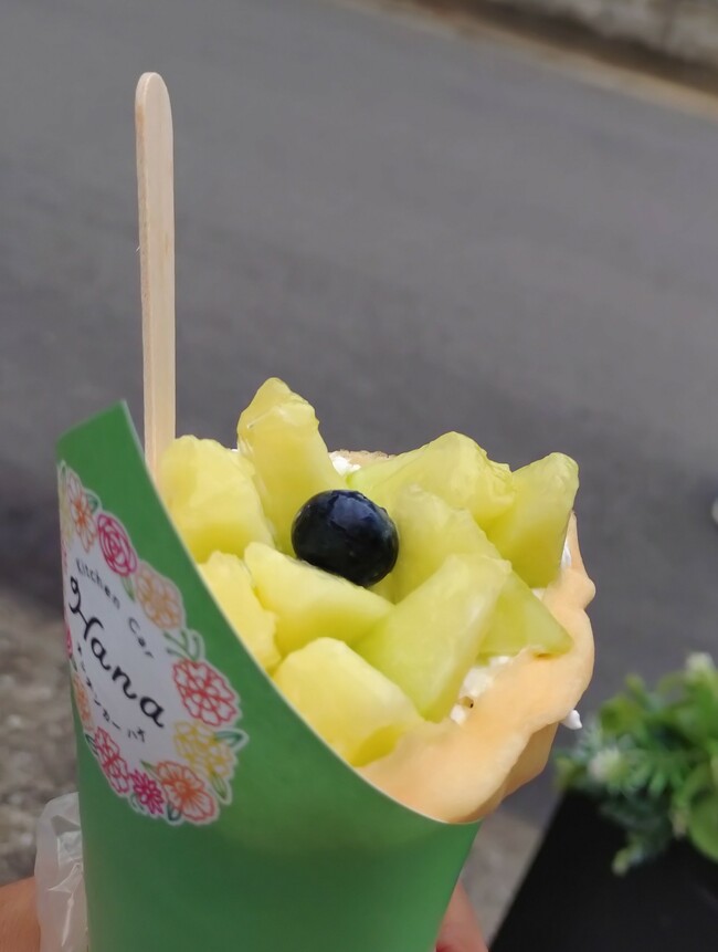 クレープ　かき氷