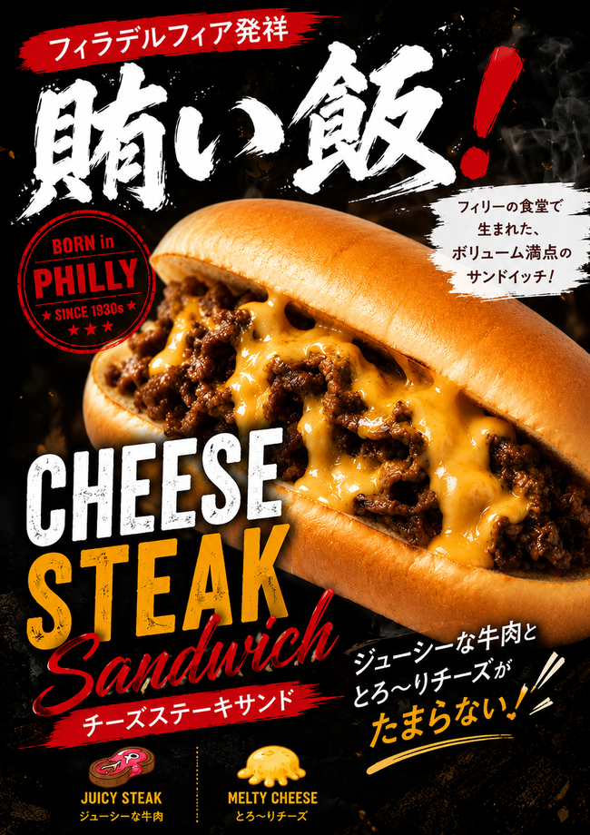 チーズステーキサンド