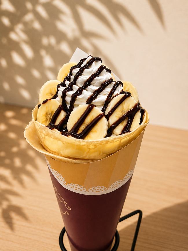 バナナチョコクレープ