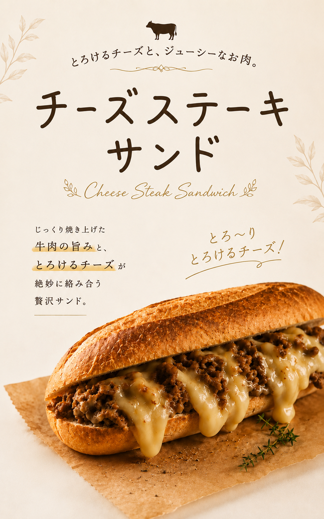 チーズステーキサンド