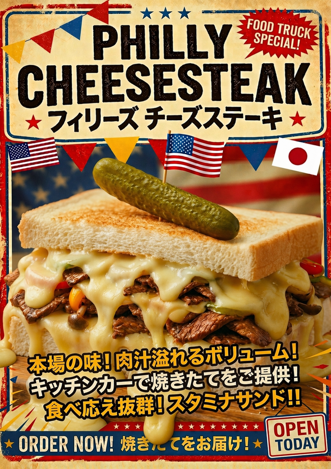 フィリーズチーズステーキサンド
