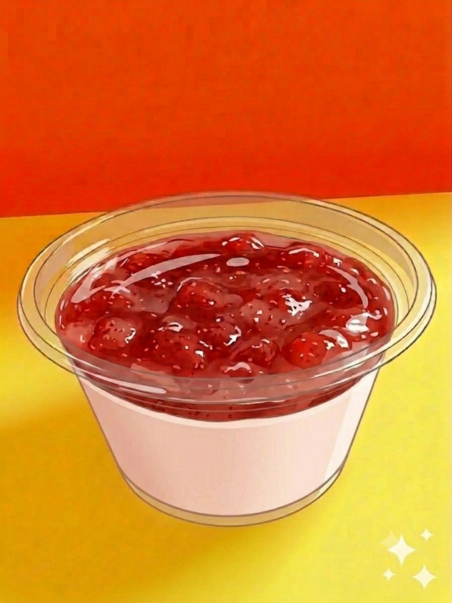 ストロベリーレアチーズケーキ