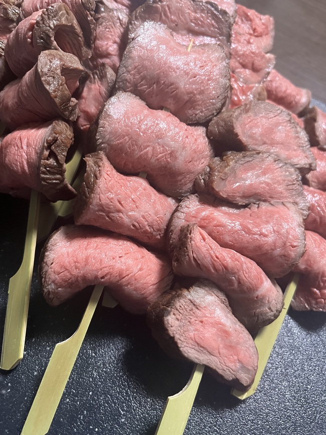 愛知県産知多牛自家製ローストビーフ串