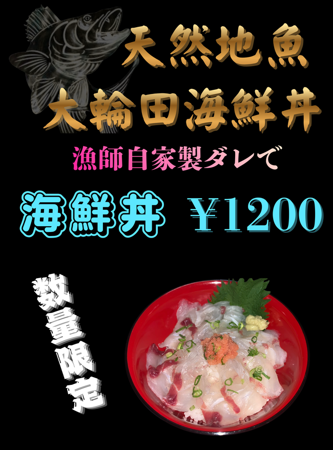 天然地魚　大輪田海鮮丼