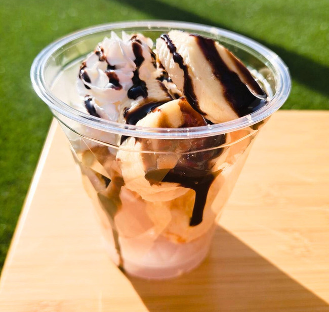 チョコバナナワッフル