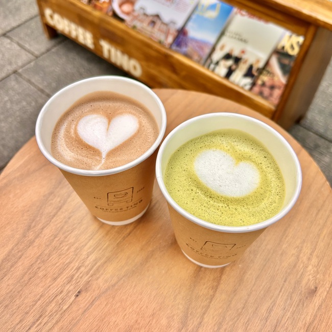 抹茶オーツミルクラテ