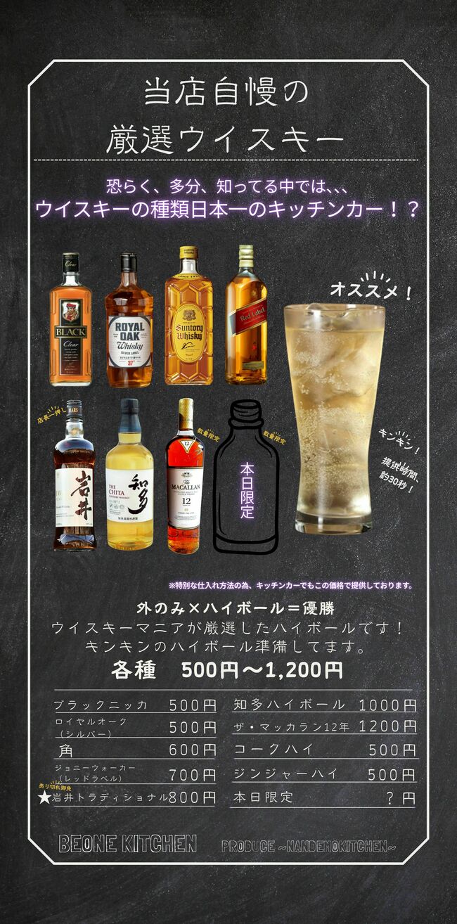 ハイボール各種