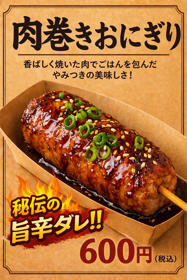肉巻きおにぎり串 