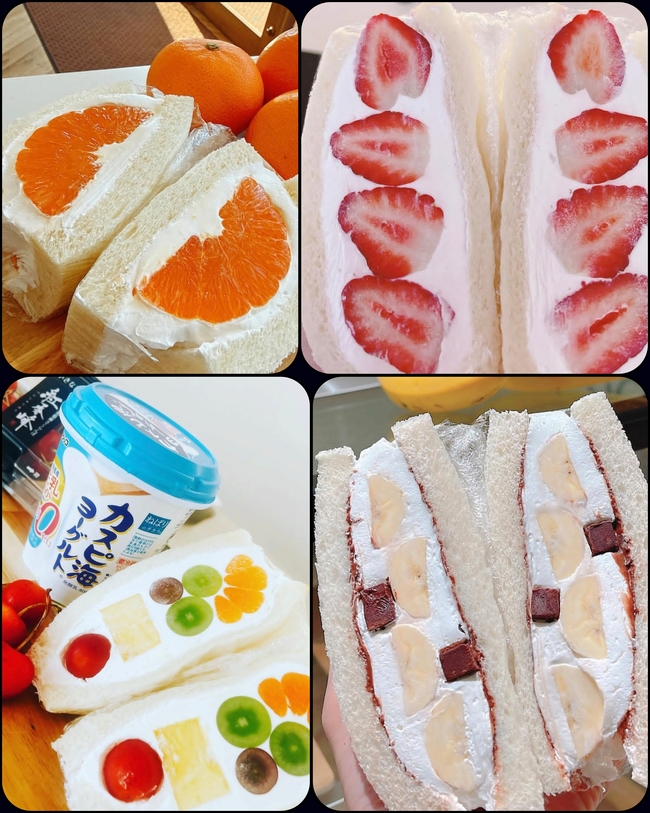 専門店のフルーツサンド