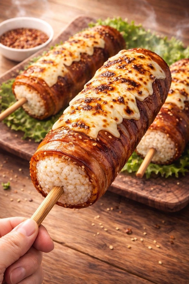 肉巻きおにぎり棒