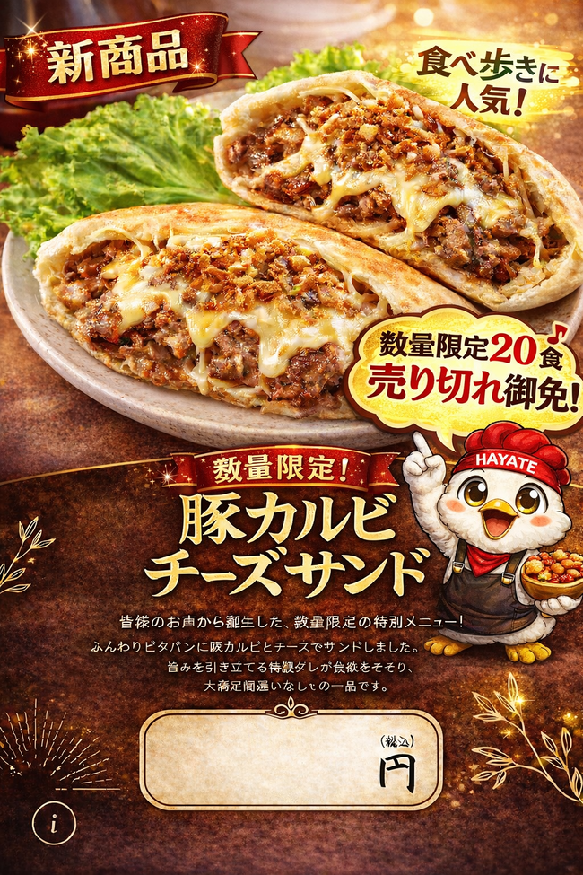 豚カルビサンド