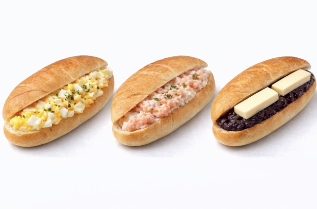 たまごサンド、タラモサンド、あんバター