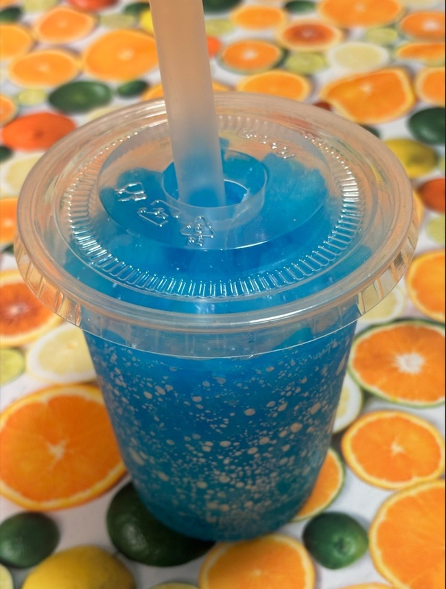 飲む氷　パッションブルー