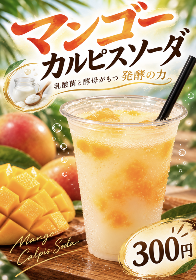 マンゴーカルピスソーダ