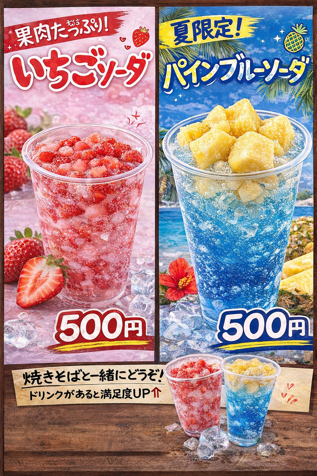 果肉入りサイダー