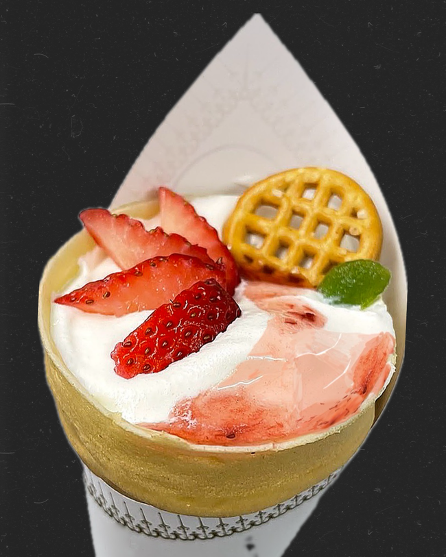 いちごクレープ