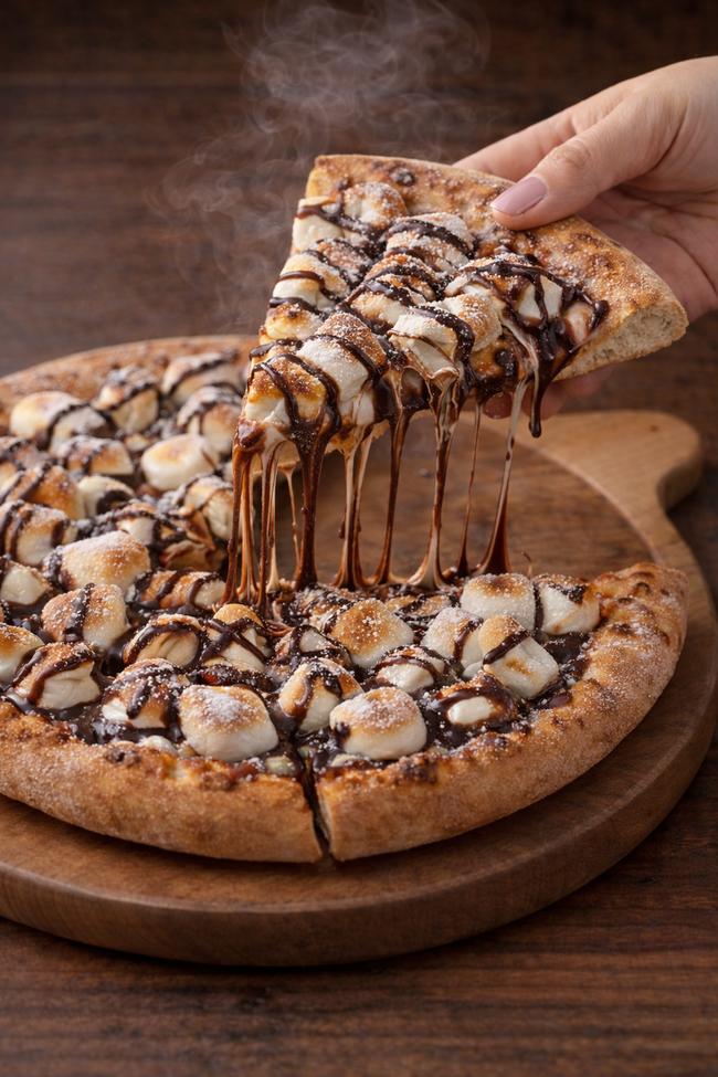 チョコバナナピザ