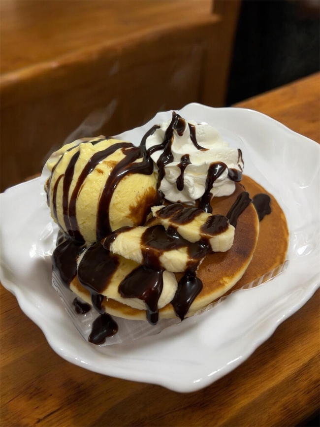 チョコバナナパンケーキ