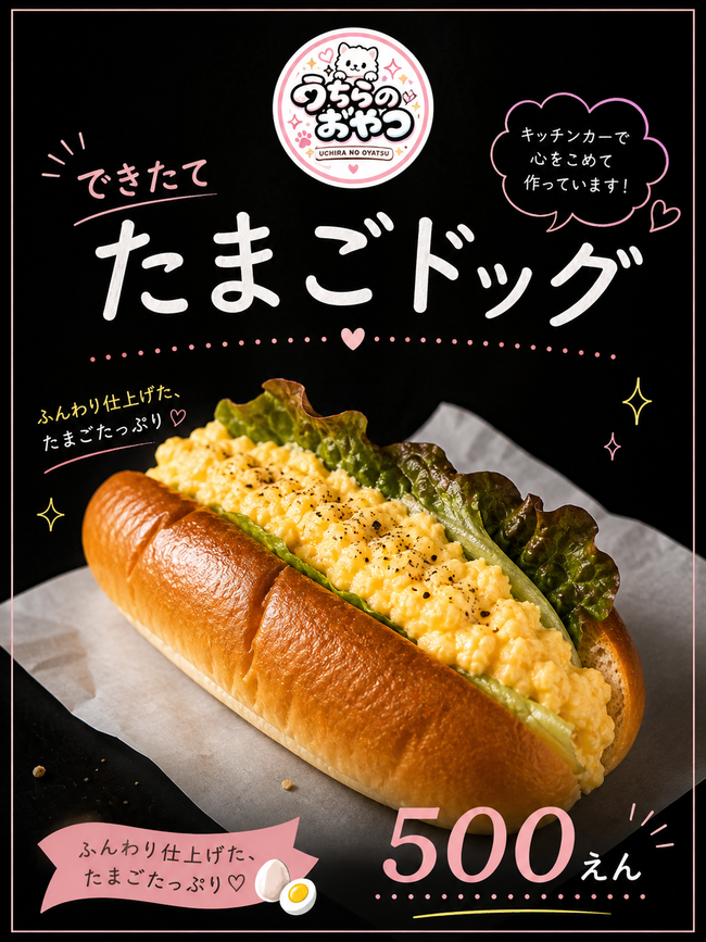 出来立てたまごドック