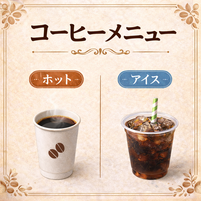 ホットコーヒー・アイスコーヒー（ブラック）