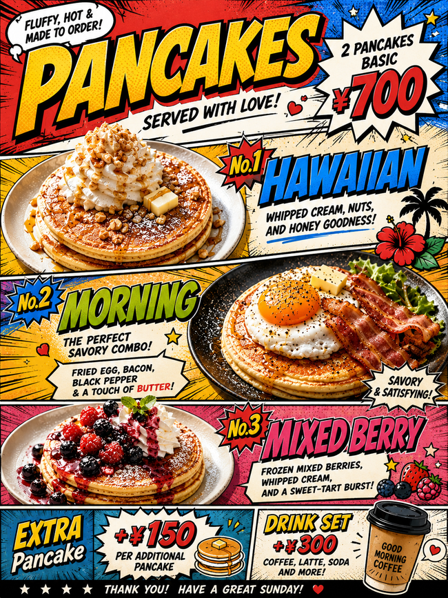 モーニングパンケーキ