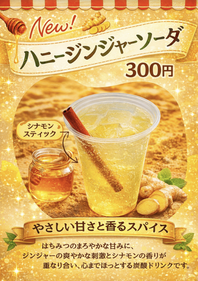 ハニージンジャーソーダ