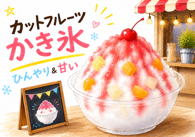 スペシャルカットフルーツかき氷
