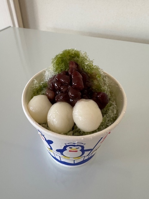 宇治金時のかき氷