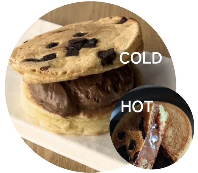 チャンクとベルギー産チョコムース