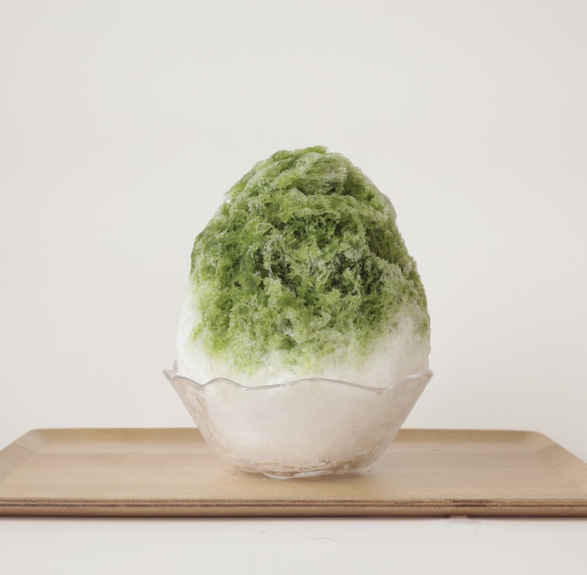 生シロップのふわふわかき氷　抹茶