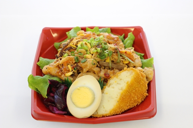 日替わり丼物例　旨辛韓国風焼き肉ビビンバ丼