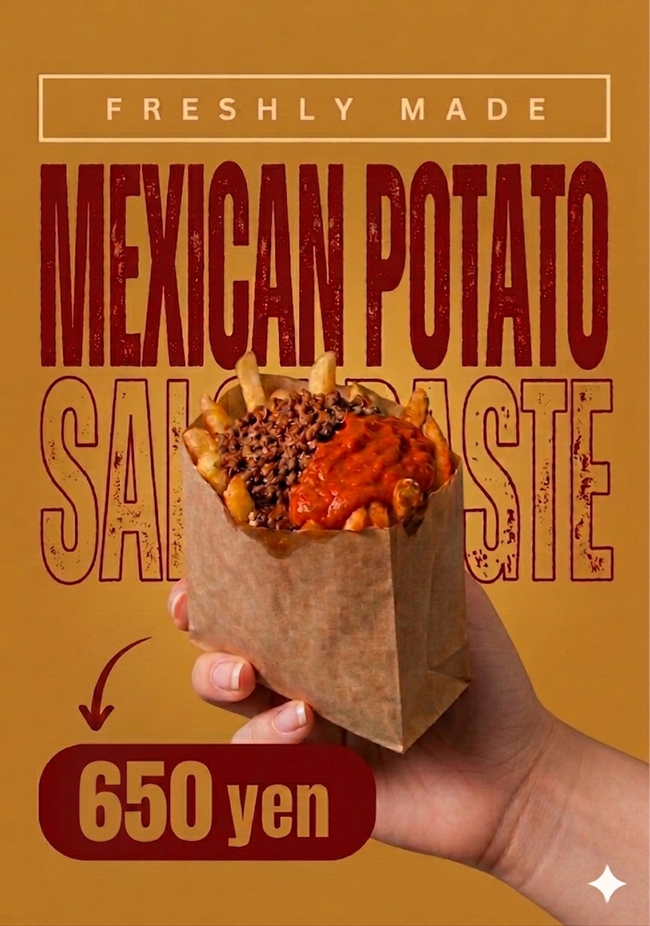 メキシカンポテト　650円