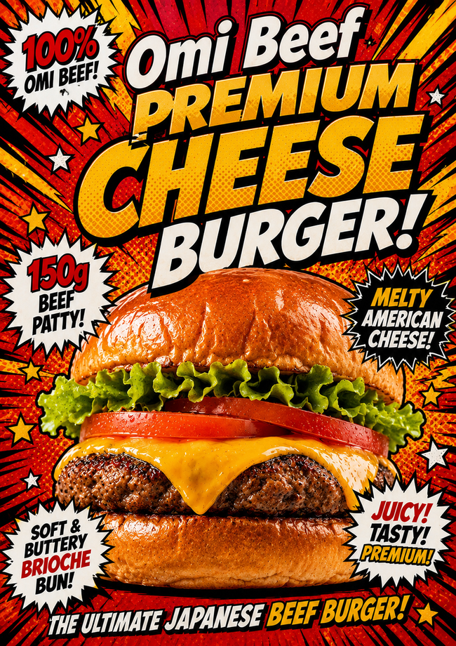 プレミアム近江牛チーズバーガー