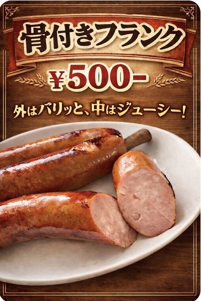 骨つきフランク