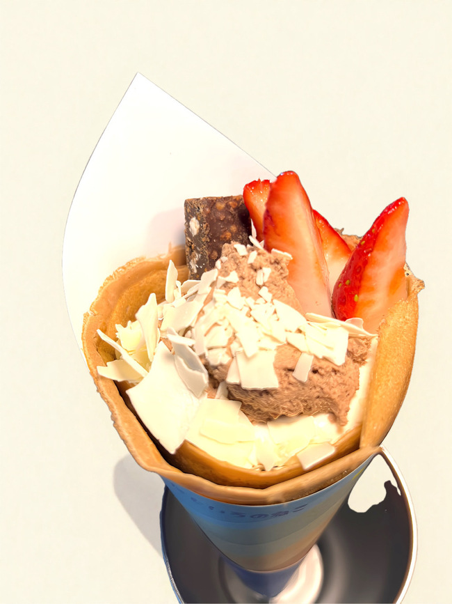 ほわいとちょこクレープ