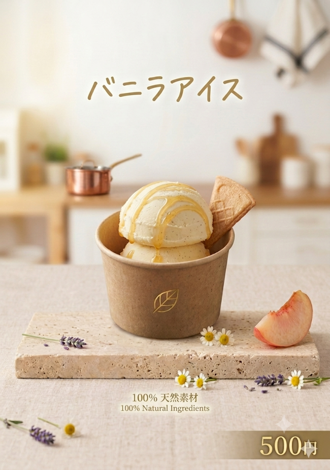 バニラアイス