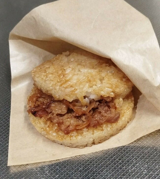 ライスバーガー(生姜焼き、照り焼き、焼肉)
