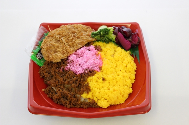 日替わり丼物例 　3色丼