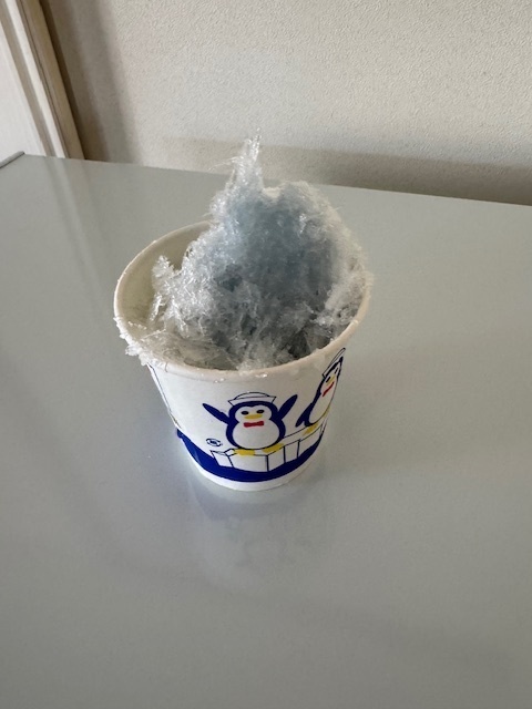 ブルーハワイのかき氷